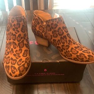 Fervor Bianca Leopard ankle boot in cheetah print
